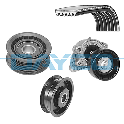 Dayco Poly V-riemen kit KPV602