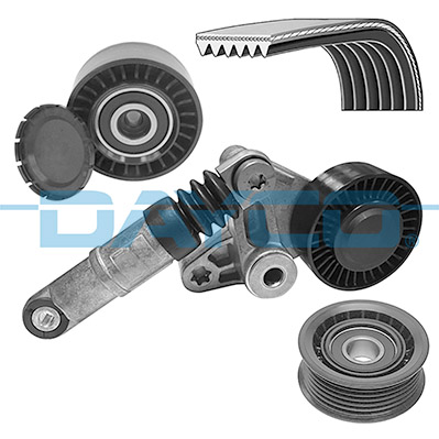 Dayco Poly V-riemen kit KPV666