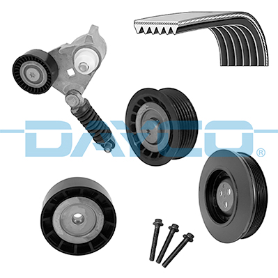 Dayco Poly V-riemen kit KPV739