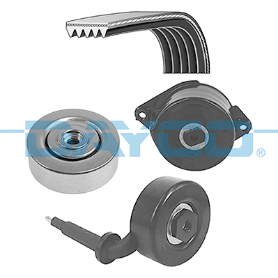 Dayco Poly V-riemen kit KPV747