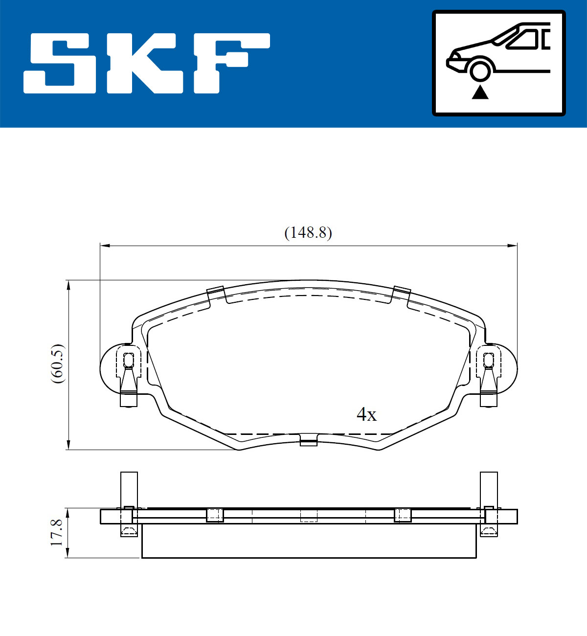 SKF Remblokset VKBP 80390