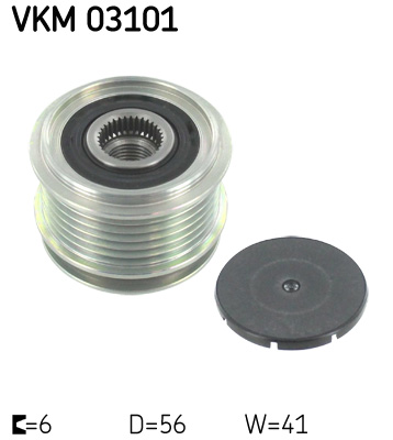 SKF Vrijloop koppeling dynamo VKM 03101