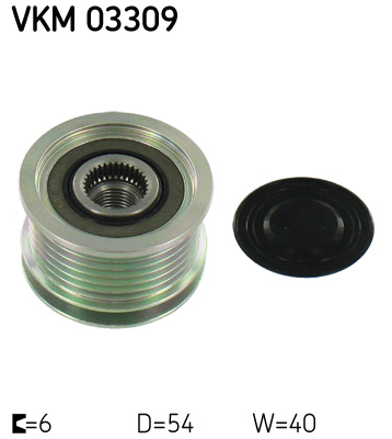 SKF Vrijloop koppeling dynamo VKM 03309