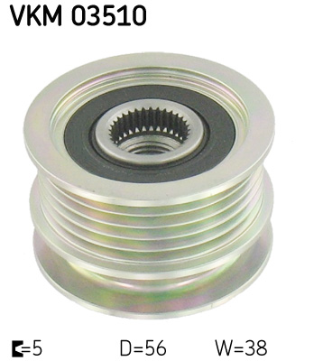 SKF Vrijloop koppeling dynamo VKM 03510