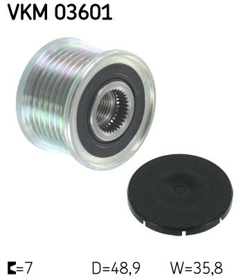 SKF Vrijloop koppeling dynamo VKM 03601