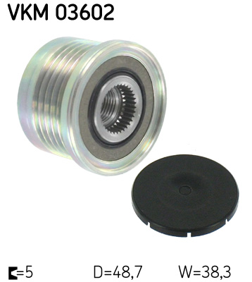 SKF Vrijloop koppeling dynamo VKM 03602