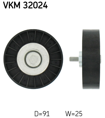 SKF Geleiderol (poly) V-riem VKM 32024