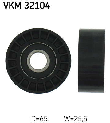 SKF Geleiderol (poly) V-riem VKM 32104