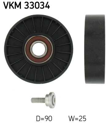 SKF Geleiderol (poly) V-riem VKM 33034