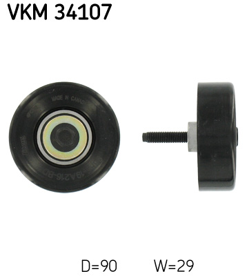 SKF Geleiderol (poly) V-riem VKM 34107