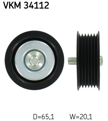 SKF Geleiderol (poly) V-riem VKM 34112