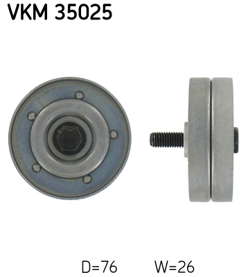 SKF Geleiderol (poly) V-riem VKM 35025