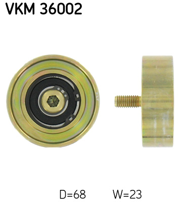 SKF Geleiderol (poly) V-riem VKM 36002