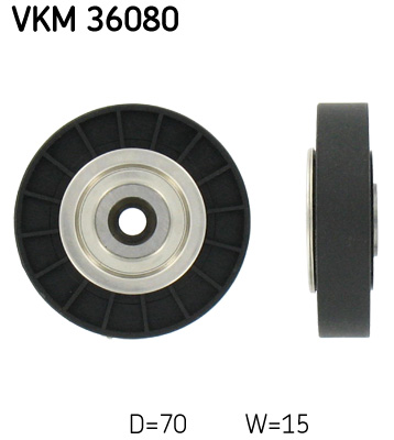 SKF Geleiderol (poly) V-riem VKM 36080