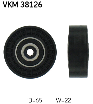 SKF Geleiderol (poly) V-riem VKM 38126