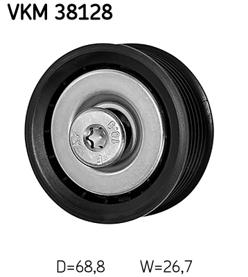 SKF Geleiderol (poly) V-riem VKM 38128