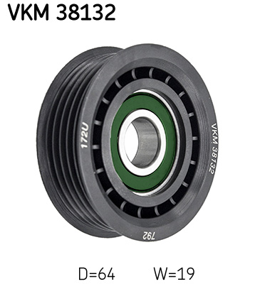 SKF Geleiderol (poly) V-riem VKM 38132