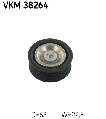 SKF Geleiderol (poly) V-riem VKM 38264