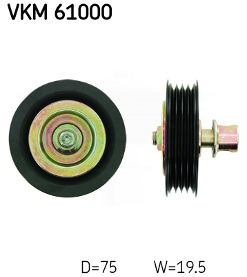 SKF Geleiderol (poly) V-riem VKM 61000