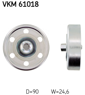 SKF Geleiderol (poly) V-riem VKM 61018