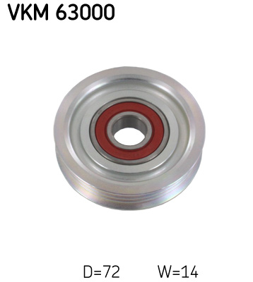 SKF Geleiderol (poly) V-riem VKM 63000