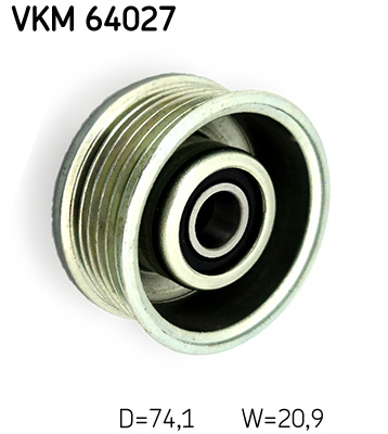 SKF Geleiderol (poly) V-riem VKM 64027