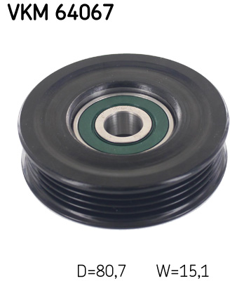 SKF Geleiderol (poly) V-riem VKM 64067