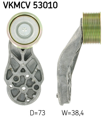 SKF Geleiderol (poly) V-riem VKMCV 53010