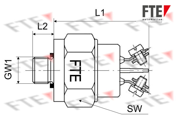 FTE Remlichtschakelaar H00008