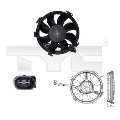 TYC Ventilatorwiel-motorkoeling 837-0015