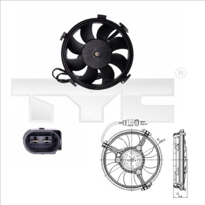 TYC Ventilatorwiel-motorkoeling 837-0016