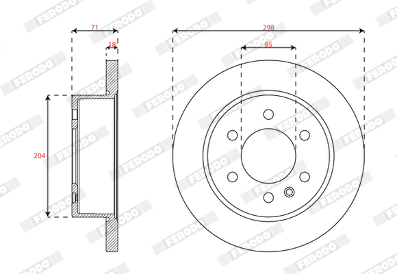 Ferodo Remschijven DDF3030