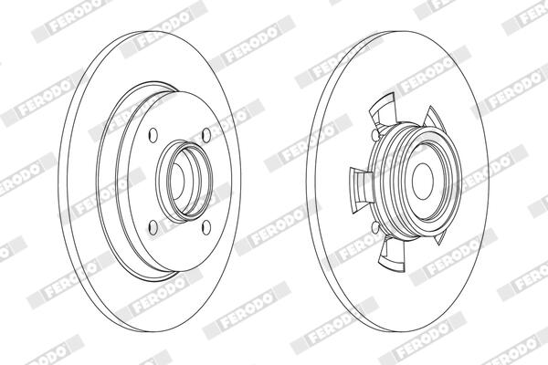Ferodo Remschijf DDF1695C-1