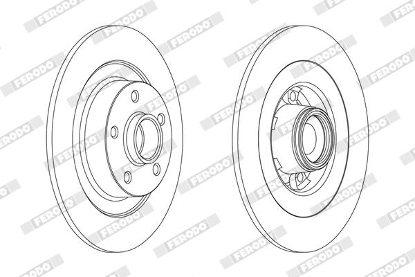 Ferodo Remschijf DDF1725C-1