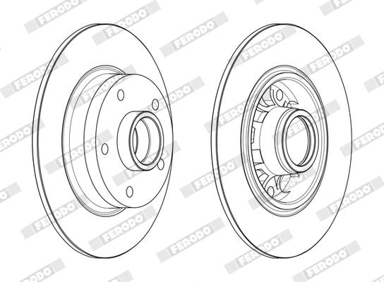 Ferodo Remschijf DDF1730C-1
