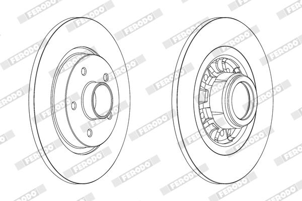 Ferodo Remschijf DDF1734C-1