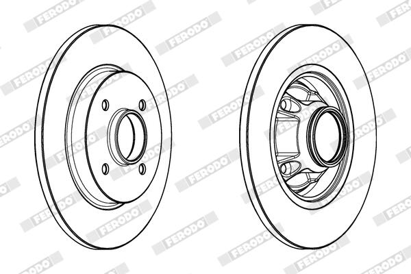 Ferodo Remschijf DDF1735C-1
