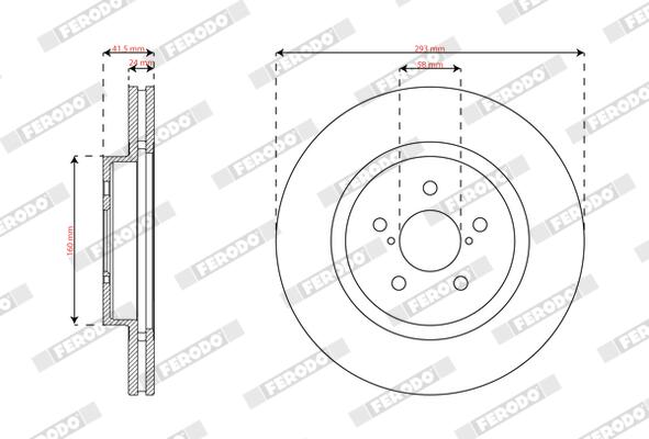 Ferodo Remschijf DDF2863C