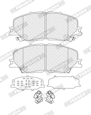 Ferodo Remblokkenset, schijfrem FDB5542