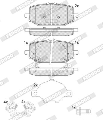 Ferodo Remblokkenset, schijfrem FDB5634