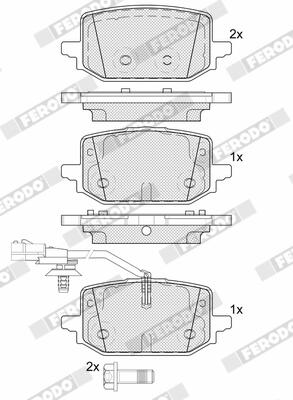 Ferodo Remblokkenset, schijfrem FDB5636