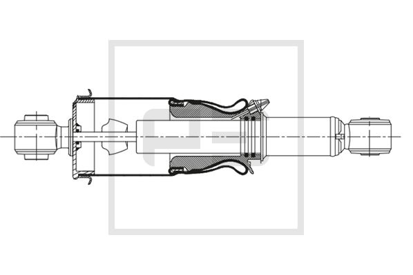 Pe Automotive Schokdemper cabine ophanging 023.140-00A