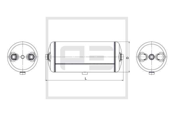 Pe Automotive Luchtreservoir, pneumatisch systeem 026.043-80A