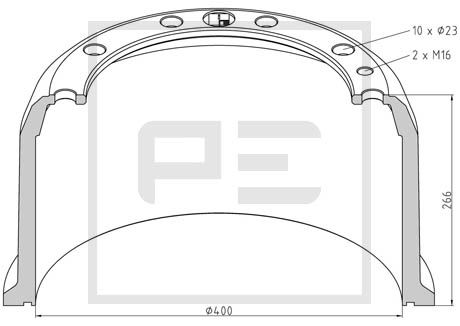 Pe Automotive Remtrommel 056.618-00A