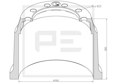 Pe Automotive Remtrommel 066.427-00A