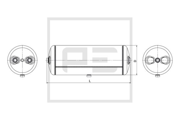 Pe Automotive Luchtreservoir, pneumatisch systeem 076.451-80A