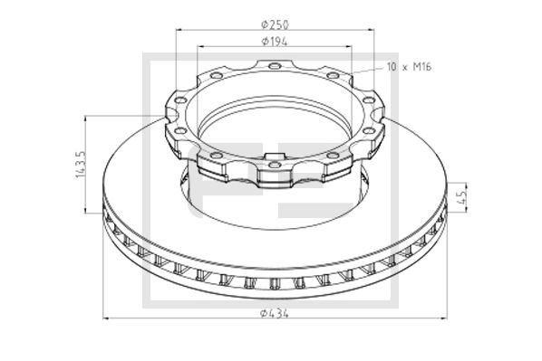 Pe Automotive Remschijven 266.005-00A