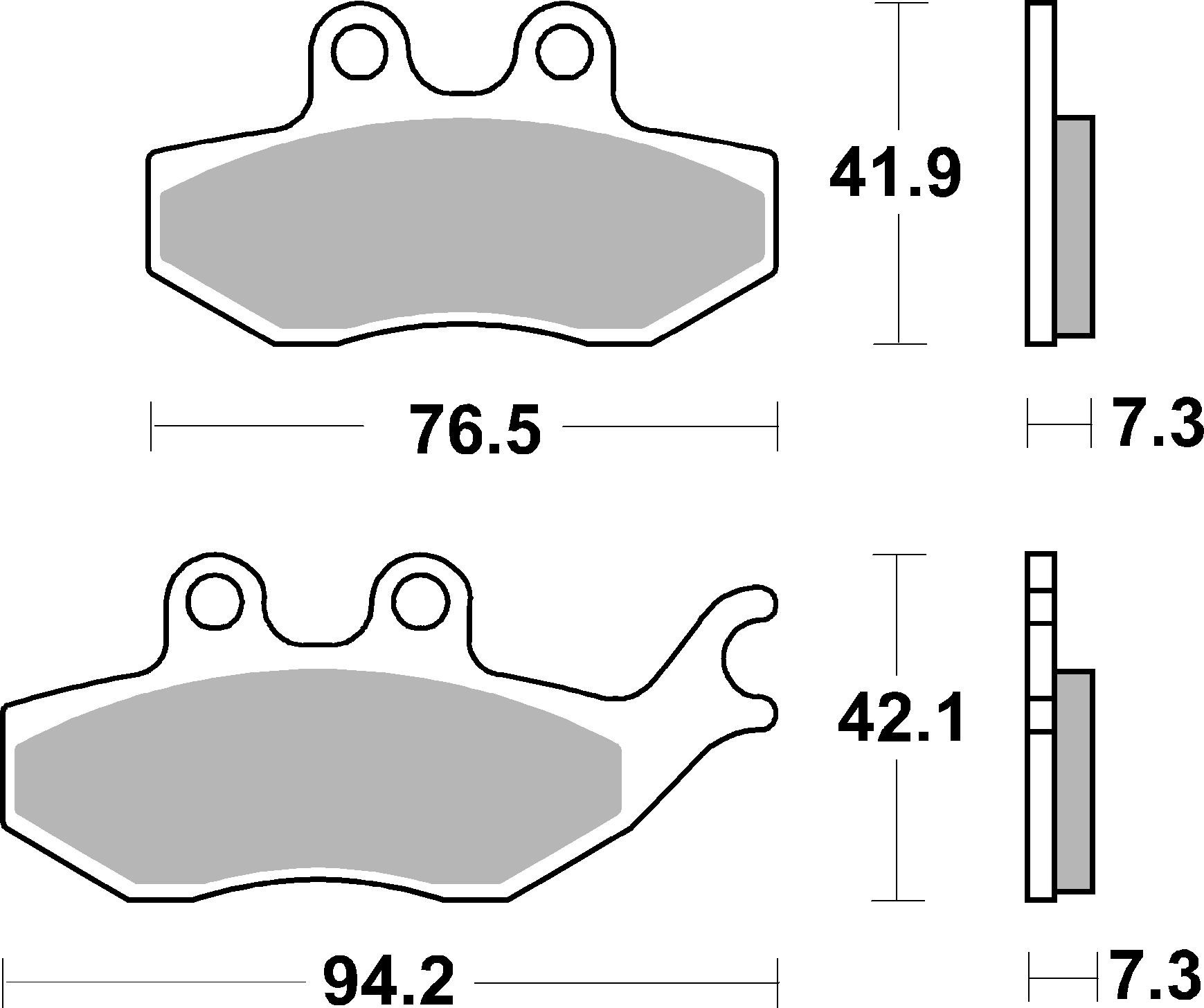 Brembo Remblokkenset, schijfrem 07054