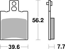 Brembo Remblokkenset, schijfrem 07087