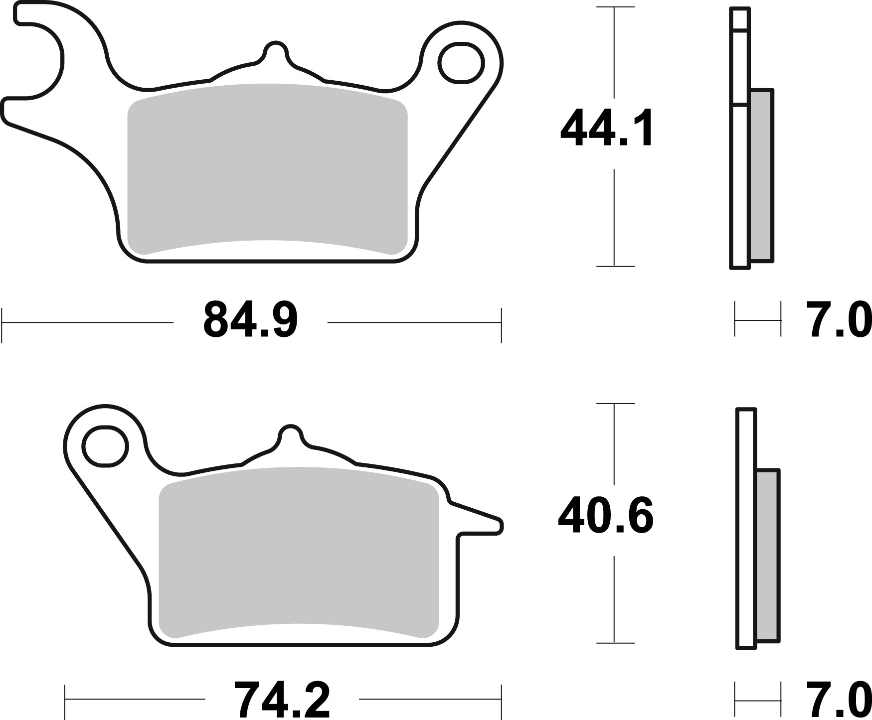 Brembo Remblokkenset, schijfrem 07122